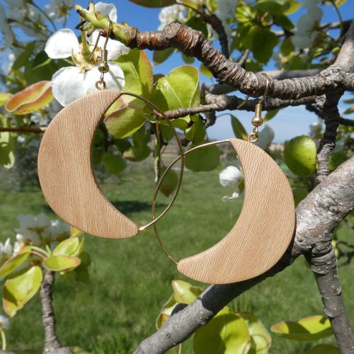 créoles en bois de platane