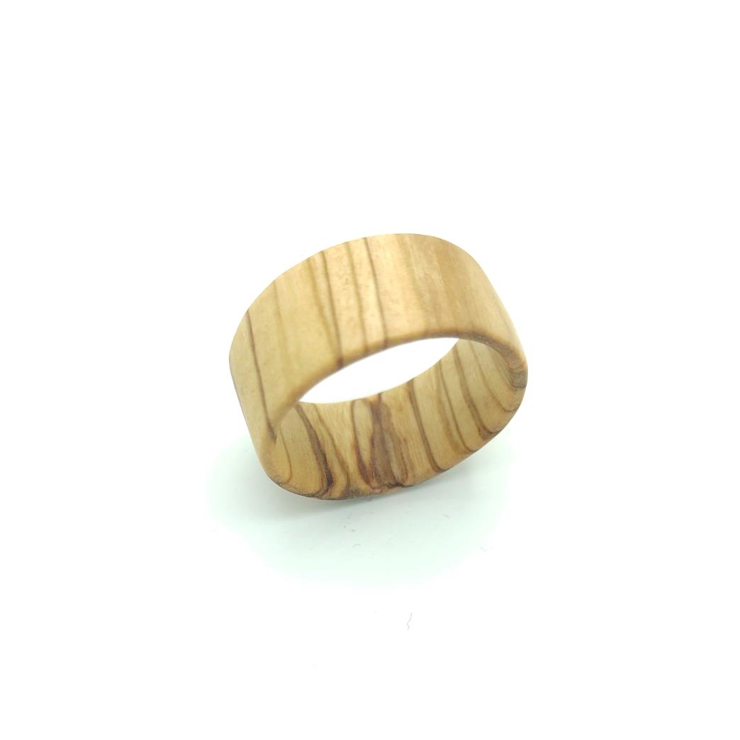 Bague homme en bois d'olivier local fabrication artisanale