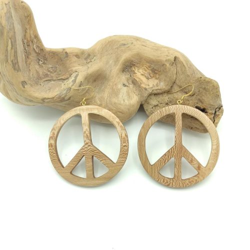 Boucles d'oreilles grands peace and love